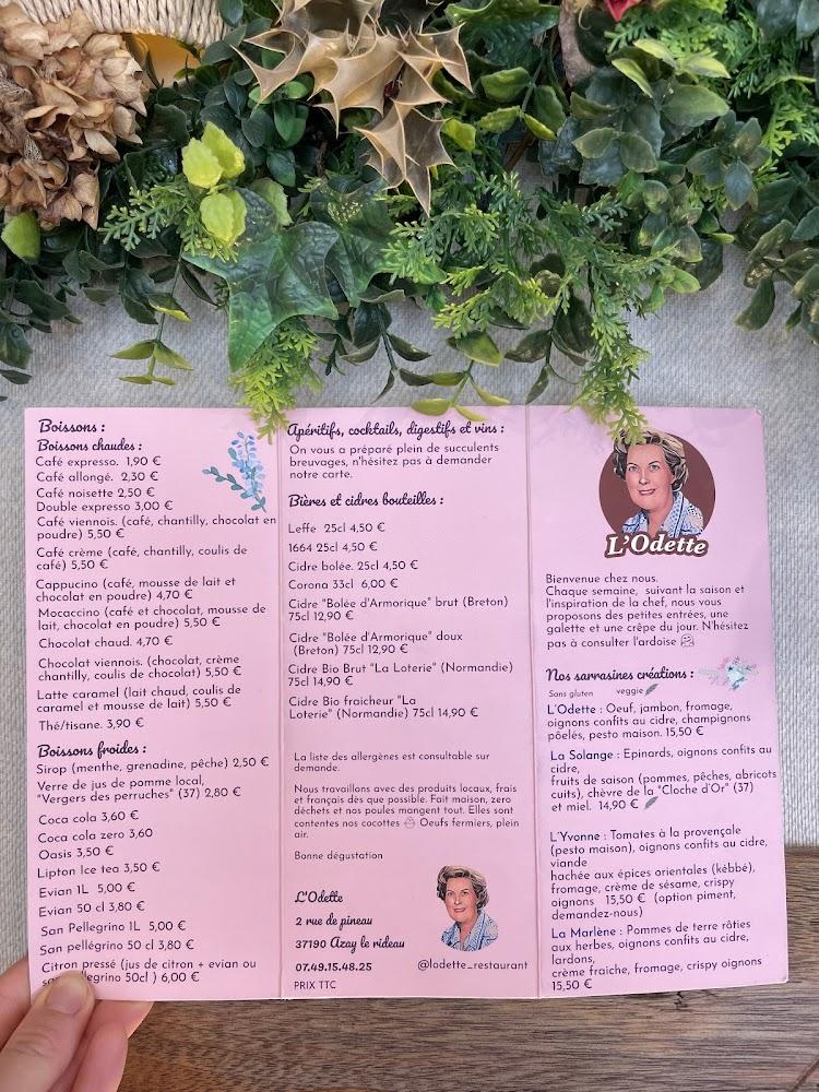 L'Odette - Menu Image 1